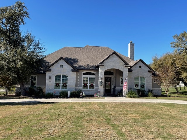 asphalt shingled home
